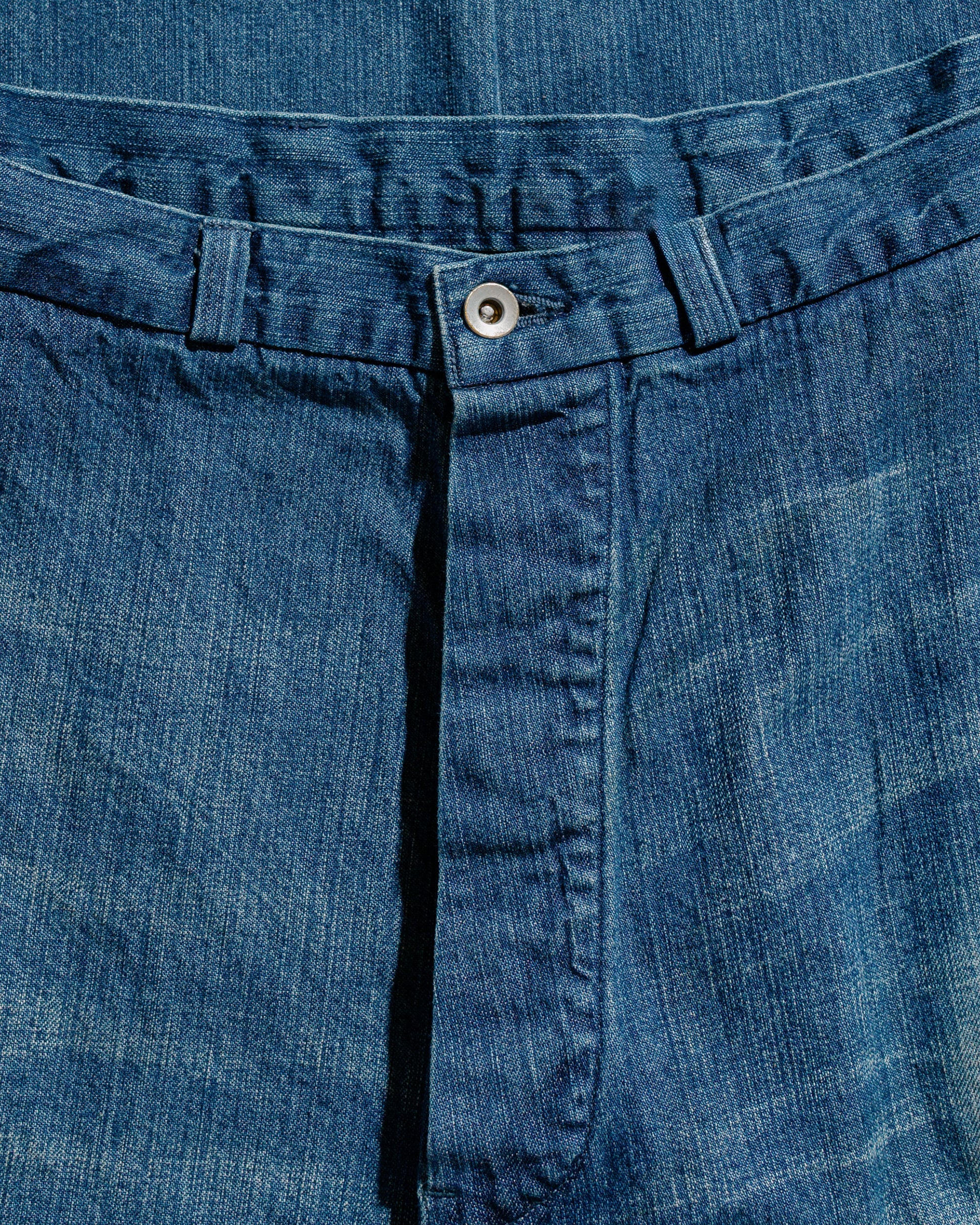 lost & found MARKAWARE marka Denim Work Pants Organic Cotton 8.5oz Denim Used Washed