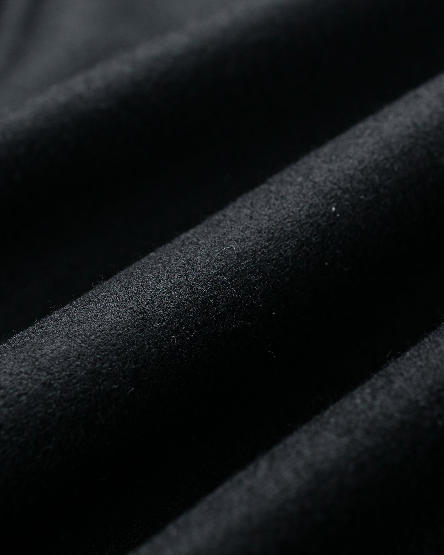 lost & found MARKAWARE marka Half Zip Stand Collar Super 140s Wool Knit Black