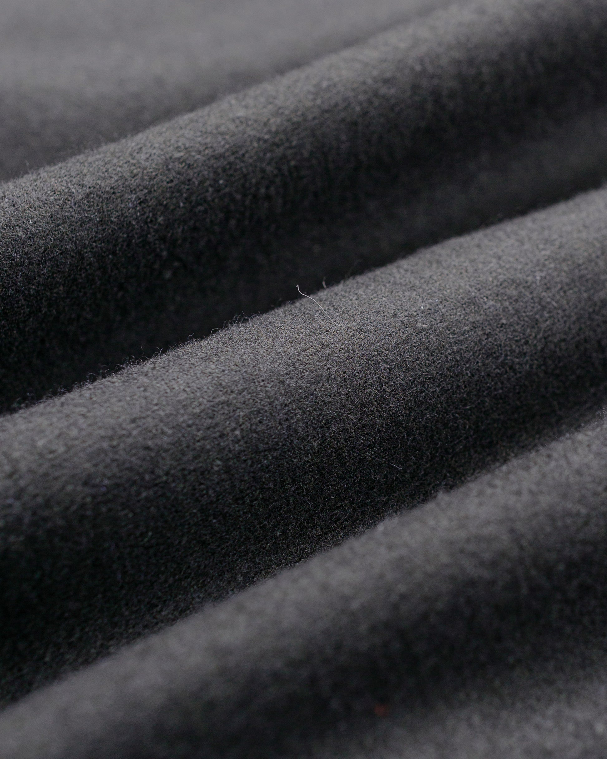 lost & found MARKAWARE marka Half Zip Stand Collar Super 140s Wool Knit Charcoal