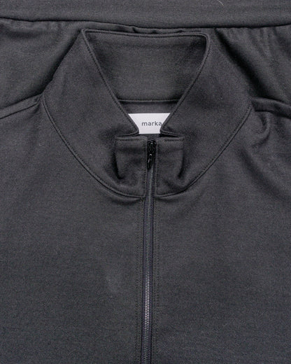 lost & found MARKAWARE marka Half Zip Stand Collar Super 140s Wool Knit Charcoal