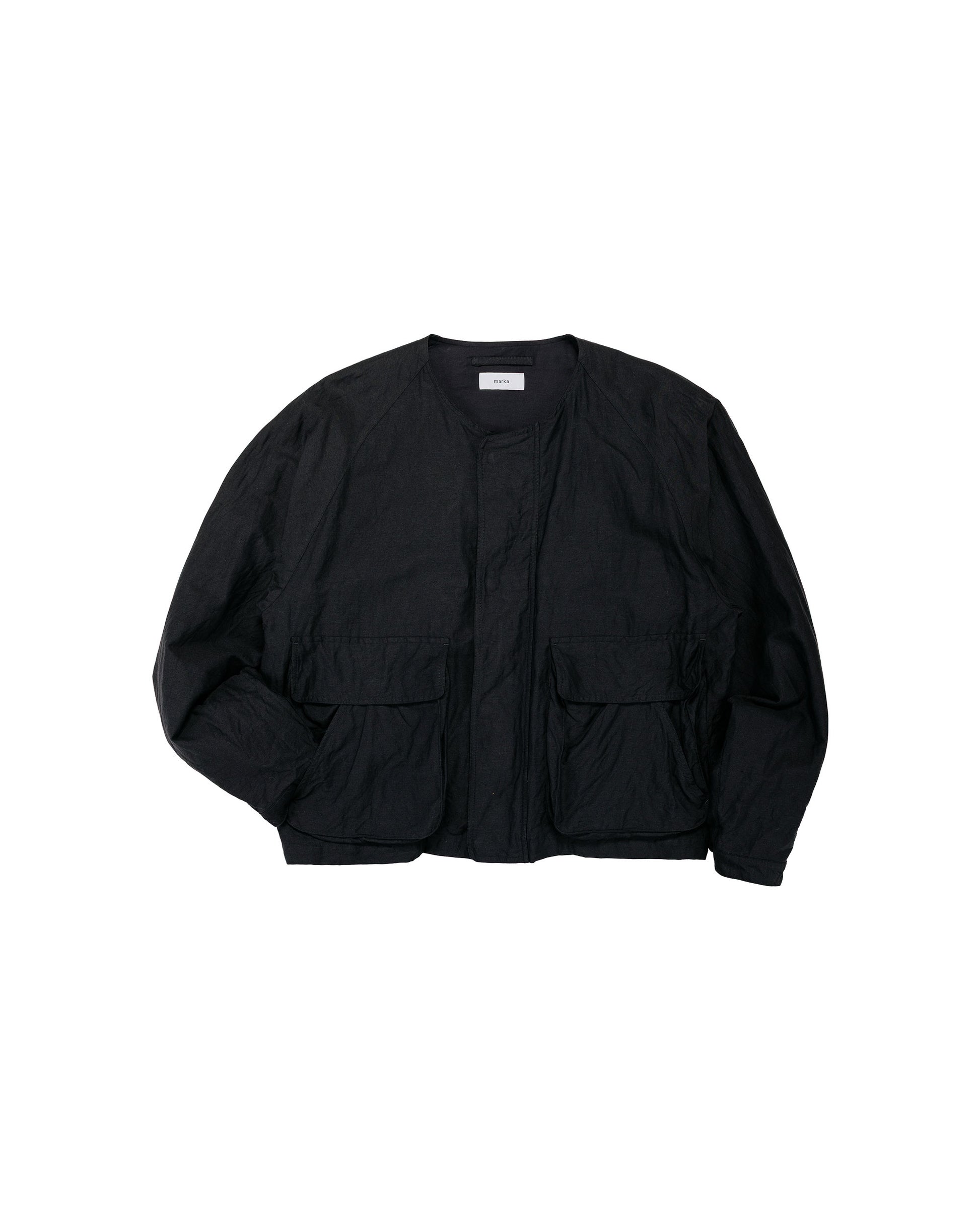 lost & found MARKAWARE marka Hunting Jacket Cotton Silk Light Moleskin Black