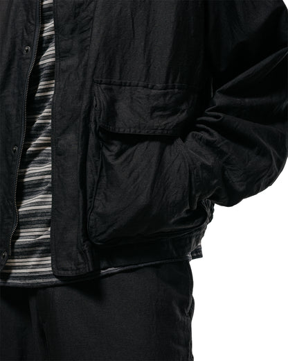 lost & found MARKAWARE marka Hunting Jacket Cotton Silk Light Moleskin Black