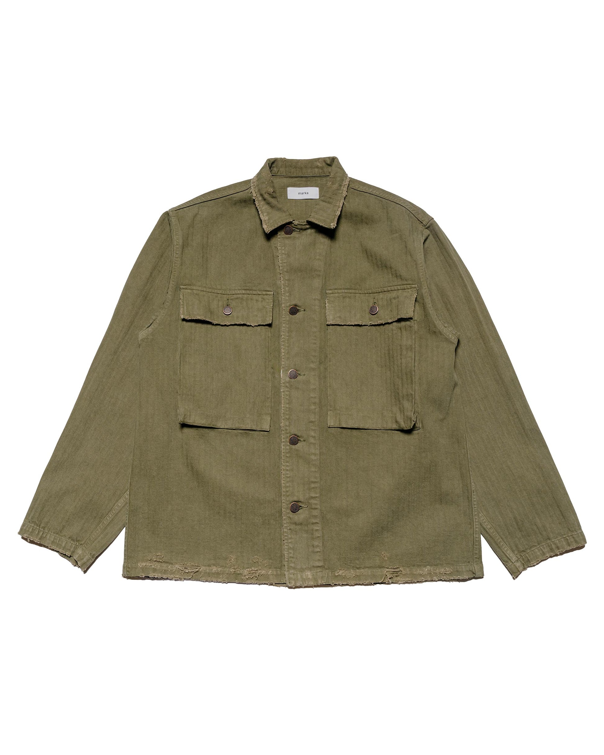 lost & found MARKAWARE marka M-43 Jacket Cotton Herringbone Olive