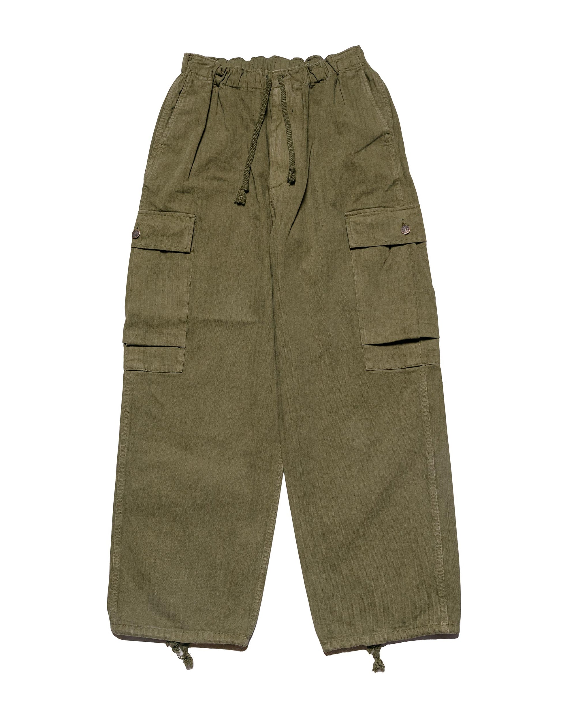 lost & found MARKAWARE marka M-43 Pants Cotton Herringbone Olive