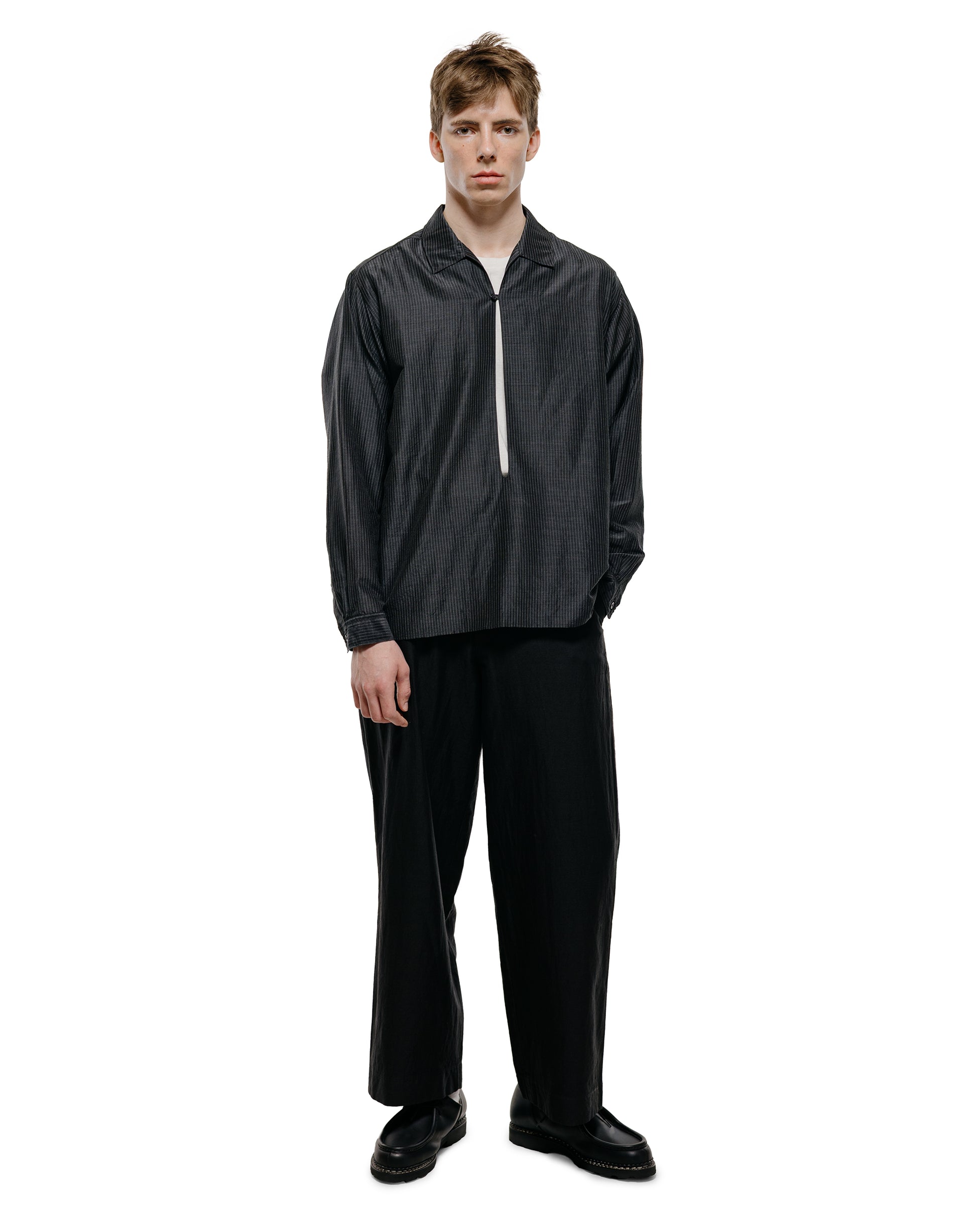 lost & found MARKAWARE marka Military Slacks Cotton Silk Light Moleskin Black