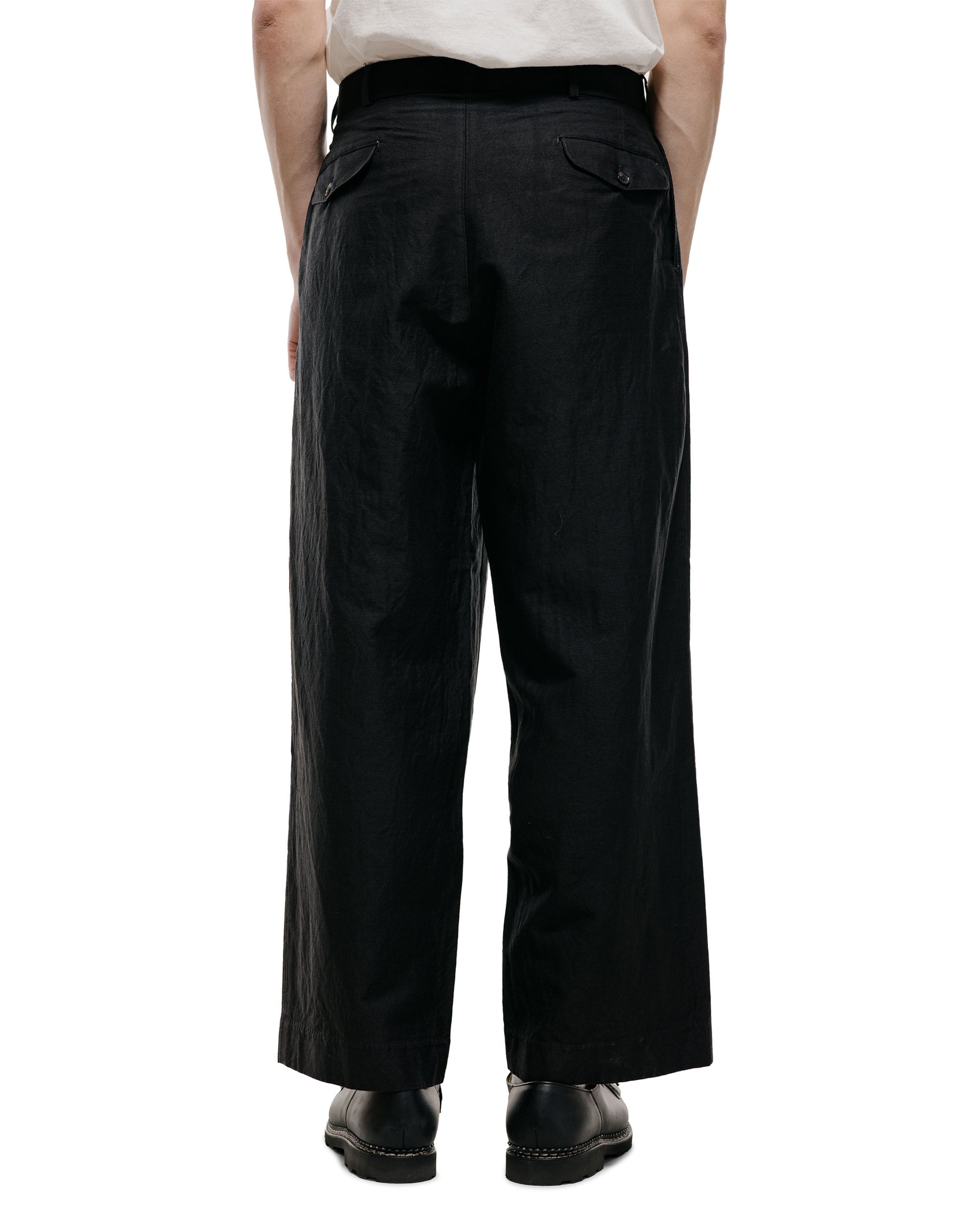 lost & found MARKAWARE marka Military Slacks Cotton Silk Light Moleskin Black