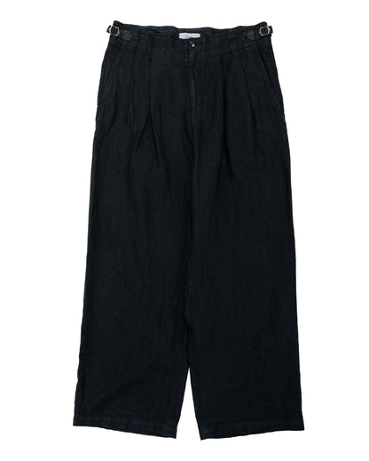 lost & found MARKAWARE marka Military Trousers 18/-Linen Canvas Black