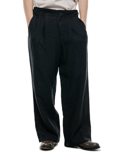 lost & found MARKAWARE marka Military Trousers 18/-Linen Canvas Black