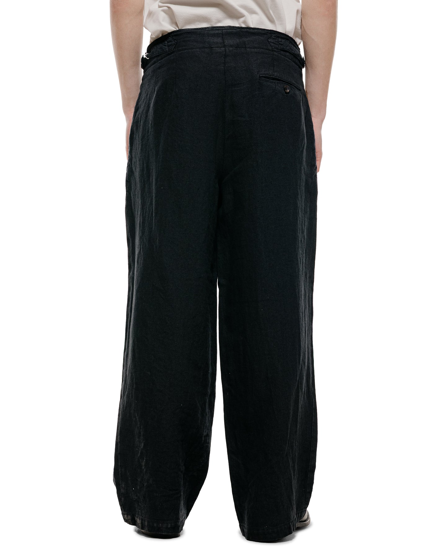 lost & found MARKAWARE marka Military Trousers 18/-Linen Canvas Black