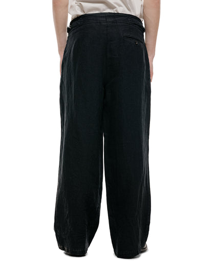 lost & found MARKAWARE marka Military Trousers 18/-Linen Canvas Black