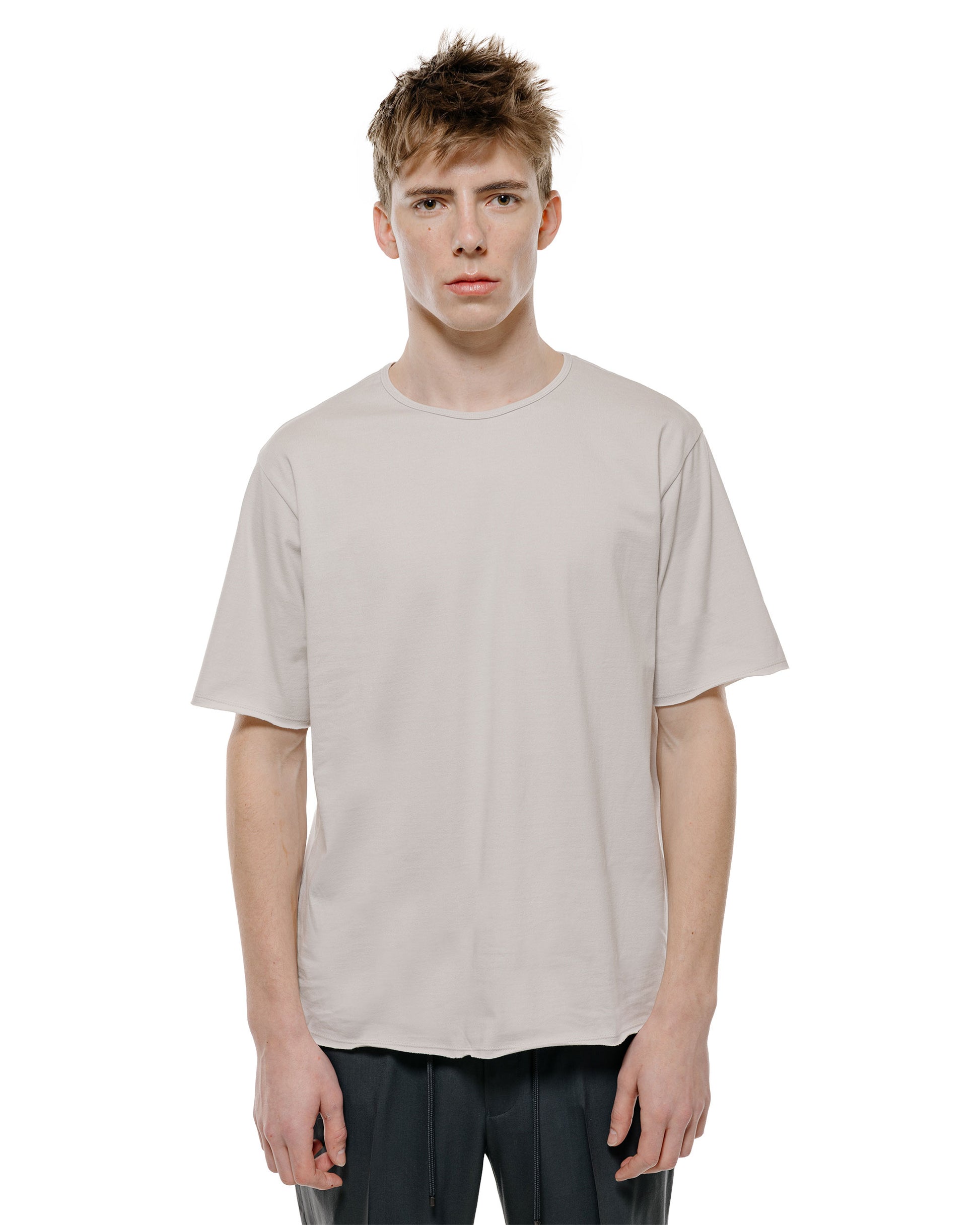 lost & found MARKAWARE marka Narrow Piping Tee 40/2 Organic Cotton Knit L. Beige