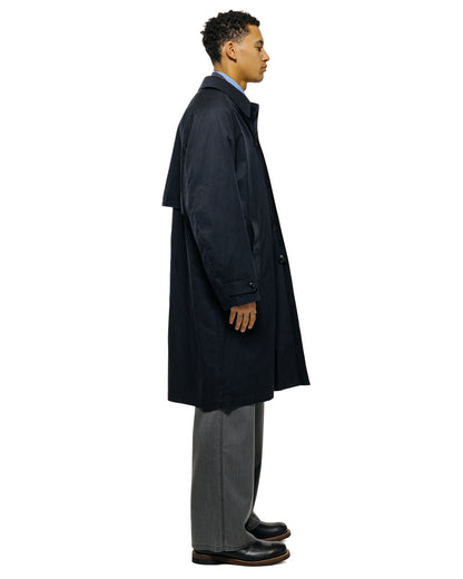 lost & found MARKAWARE marka Raglan Sleeve Coat Organic 60/2 Gabardine Bio Black