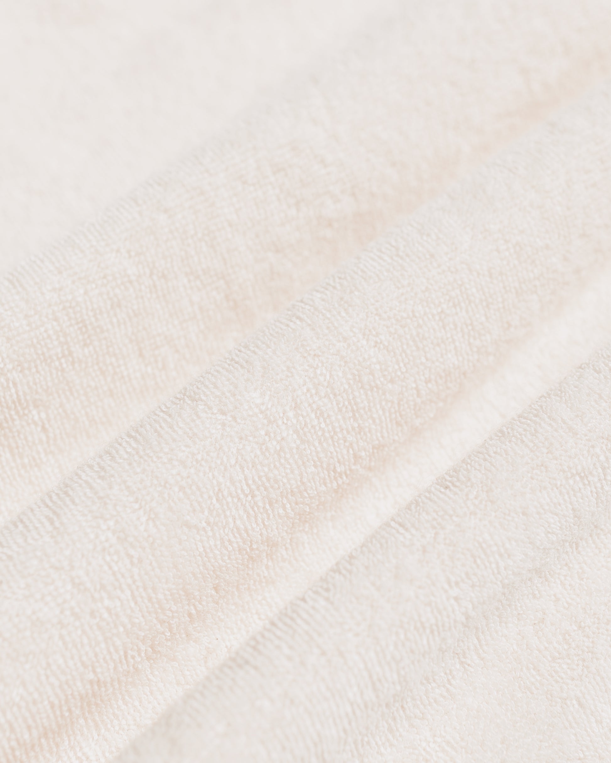 lost & found MARKAWARE marka Ringer Pile Tee Organic Cotton Pile Ecru
