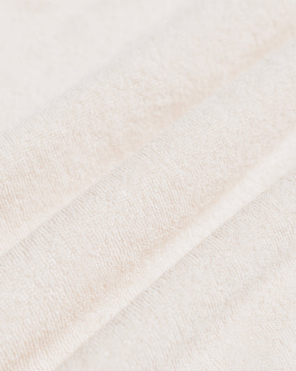 lost & found MARKAWARE marka Ringer Pile Tee Organic Cotton Pile Ecru