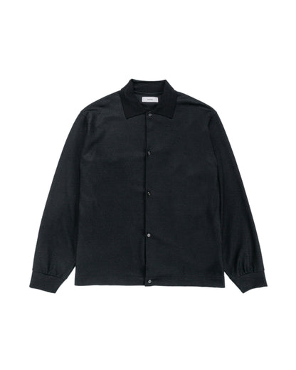 lost & found MARKAWARE marka Shirt Cardigan Super 140s Wool Knit Black