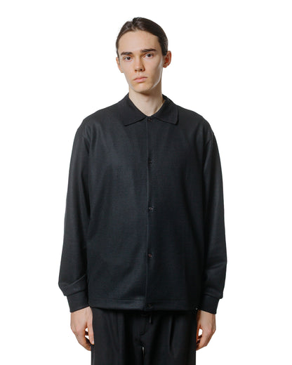 lost & found MARKAWARE marka Shirt Cardigan Super 140s Wool Knit Black