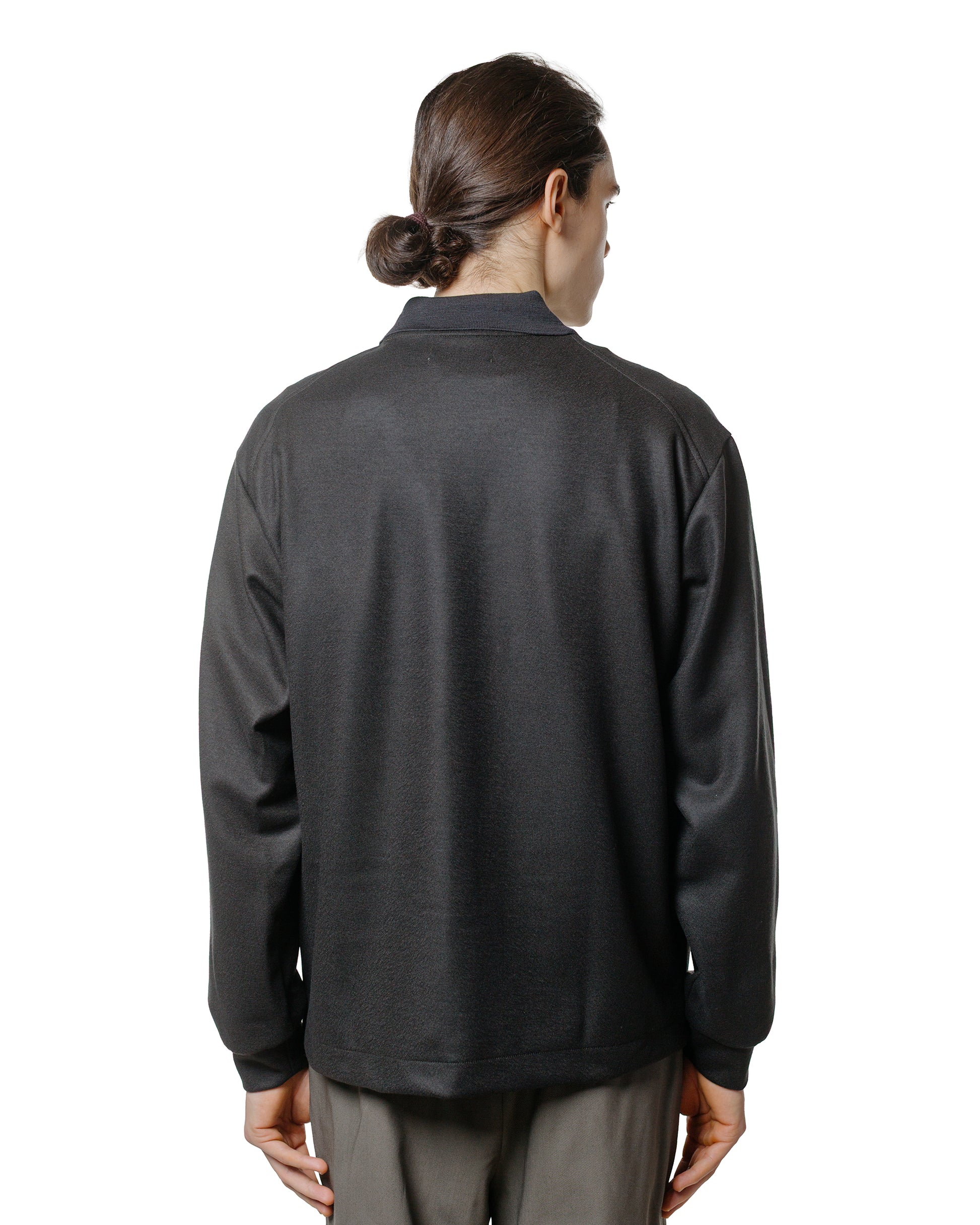 lost & found MARKAWARE marka Shirt Cardigan Super 140s Wool Knit Charcoal