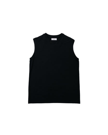 lost & found MARKAWARE marka Sleeveless Tee 40/2 Organic Cotton Knit Black