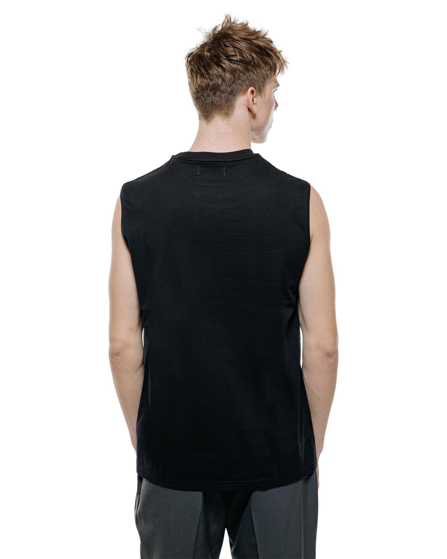 lost & found MARKAWARE marka Sleeveless Tee 40/2 Organic Cotton Knit Black