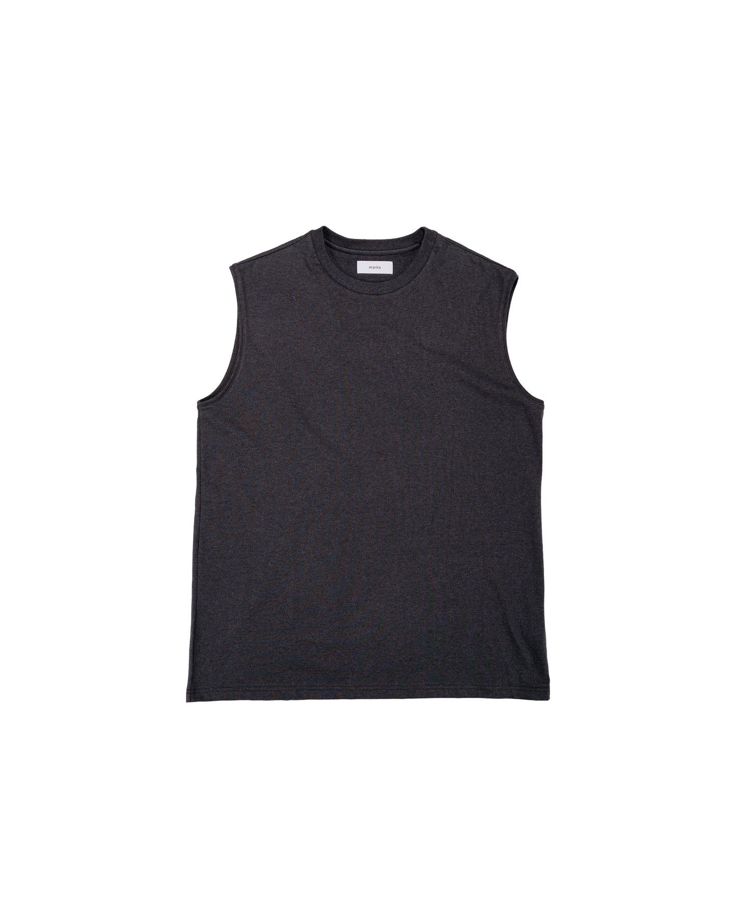 lost & found MARKAWARE marka Sleeveless Tee 40/2 Organic Cotton Knit Heather Black