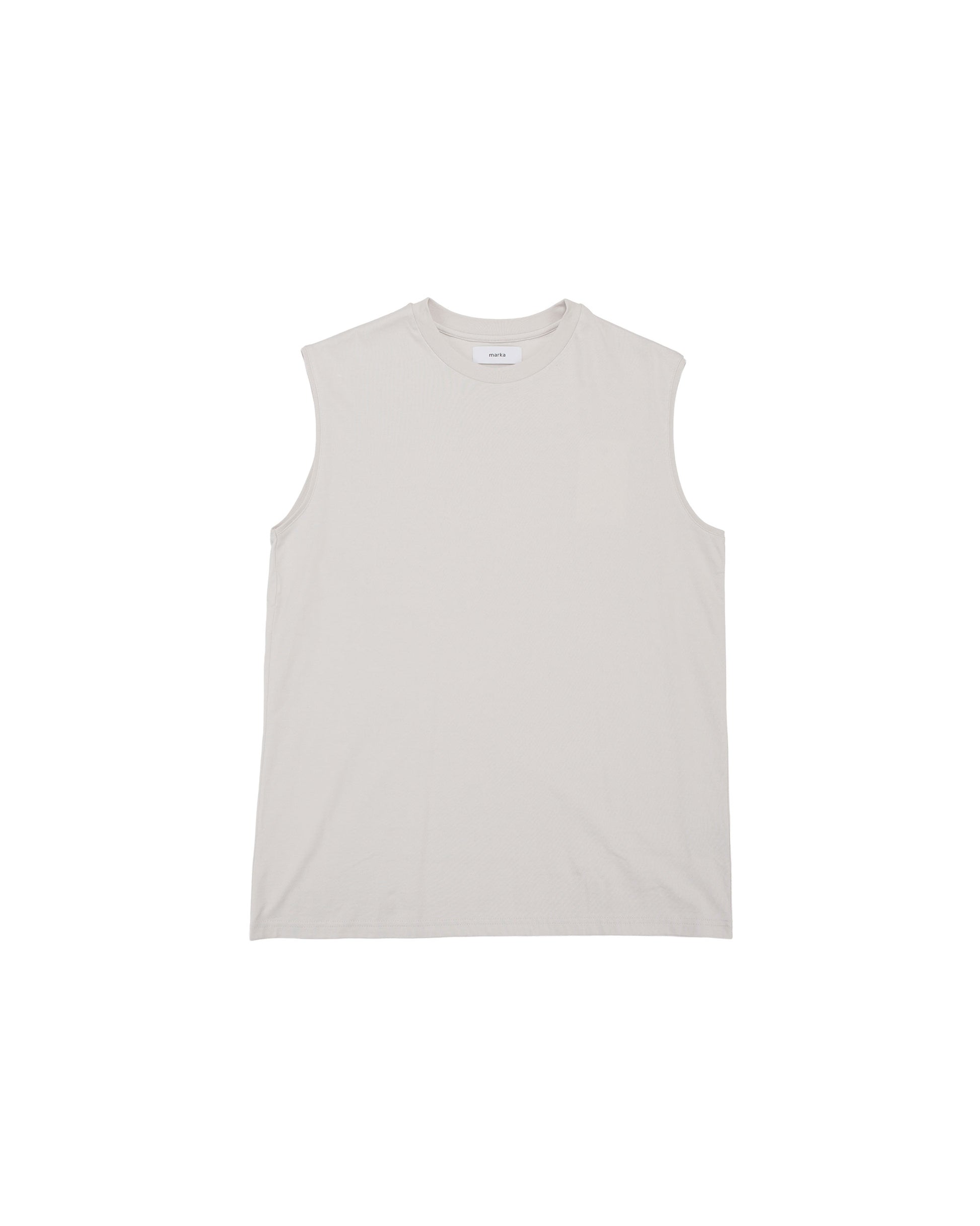lost & found MARKAWARE marka Sleeveless Tee 40/2 Organic Cotton Knit L. Beige