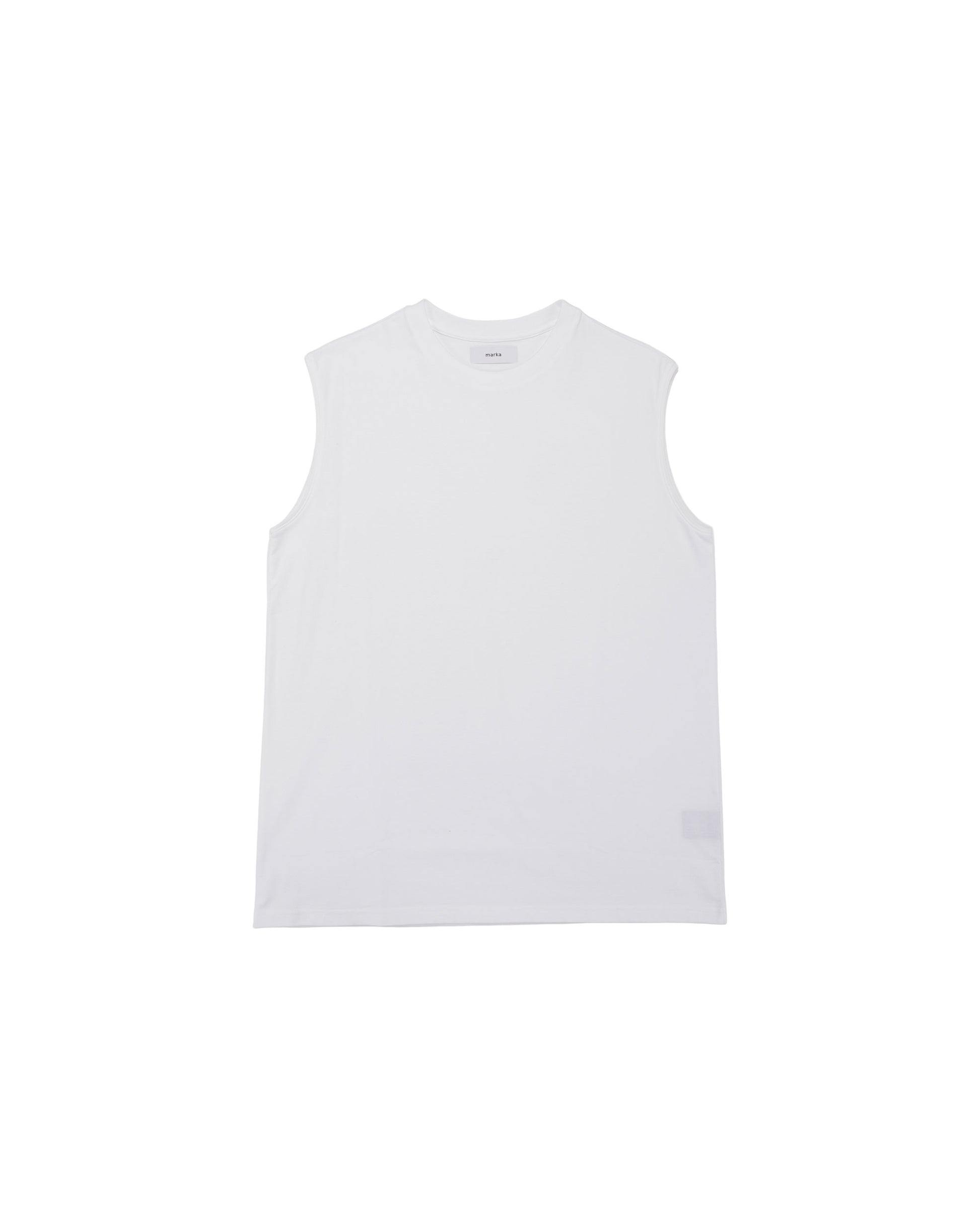 lost & found MARKAWARE marka Sleeveless Tee 40/2 Organic Cotton Knit White
