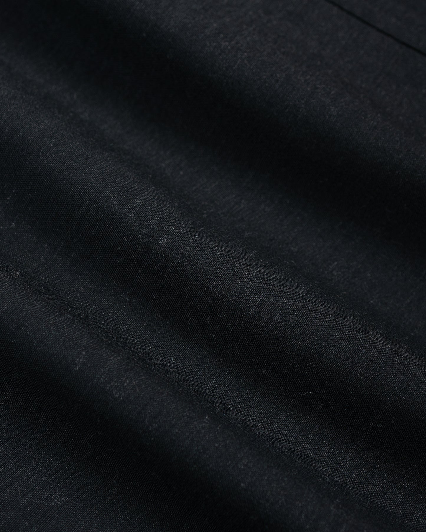 lost & found MARKAWARE marka Stroll Around Jacket 2/72 Wool Tropical Washer Chambray Black