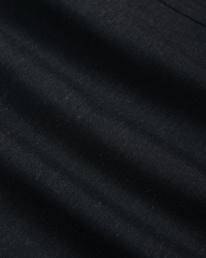 lost & found MARKAWARE marka Stroll Around Jacket 2/72 Wool Tropical Washer Chambray Black