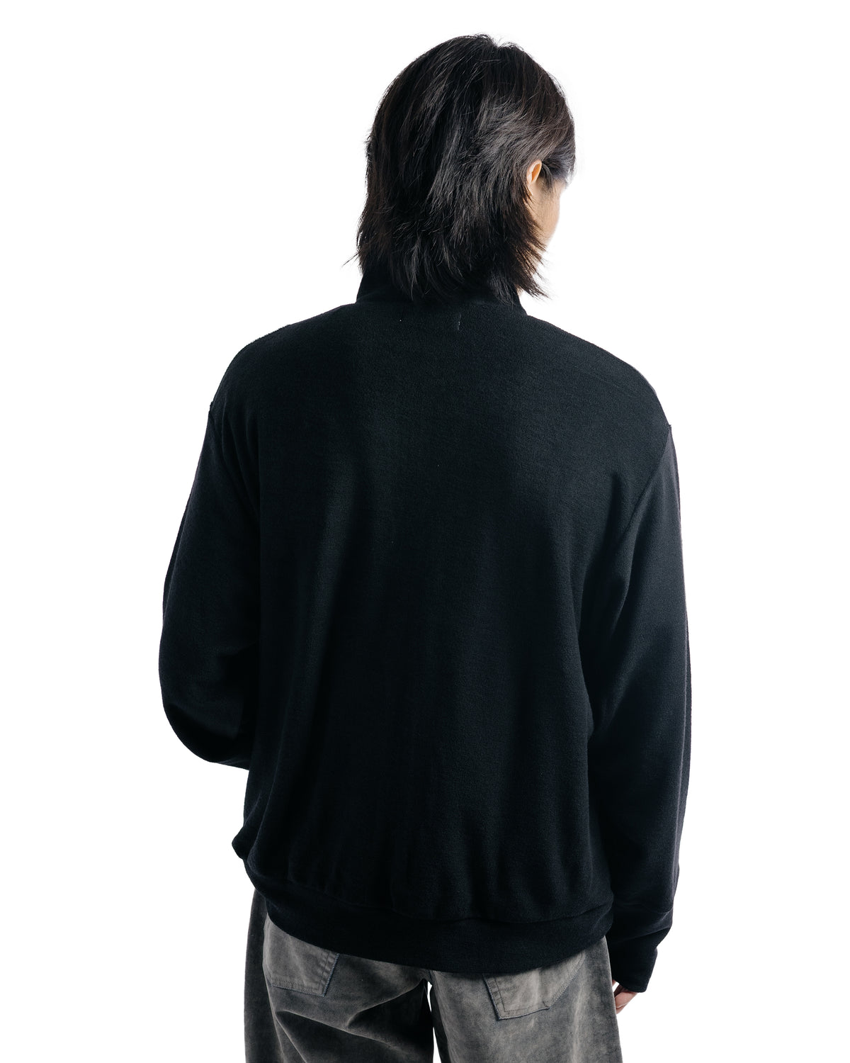 marka Track Jacket Wool/Organic Cotton Black