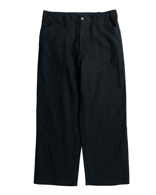 marka Type Ben Work Pants Wool Linen Moleskin Black