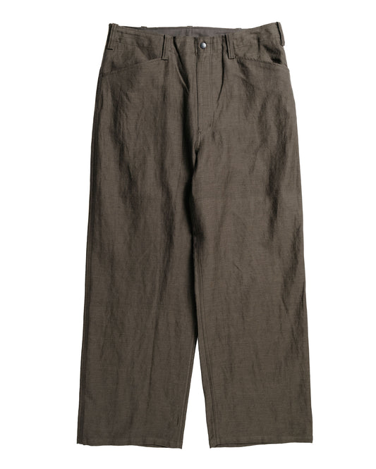 marka Type Ben Work Pants Wool Linen Moleskin Olive