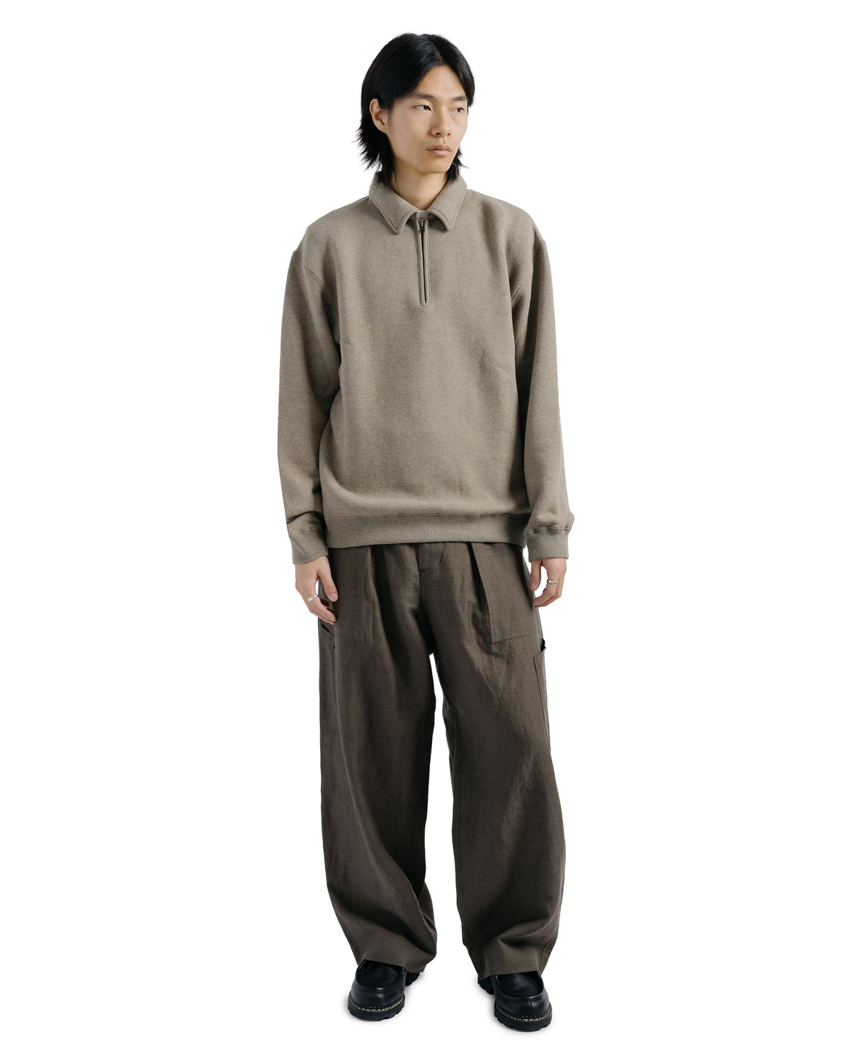 marka US Air Force Baker Pants Wool Linen Moleskin Olive