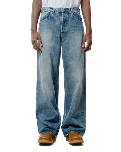 lost & found MARKAWARE marka Wide Leg Jeans Organic Cotton 13.5oz Selvedge Denim Used Washed