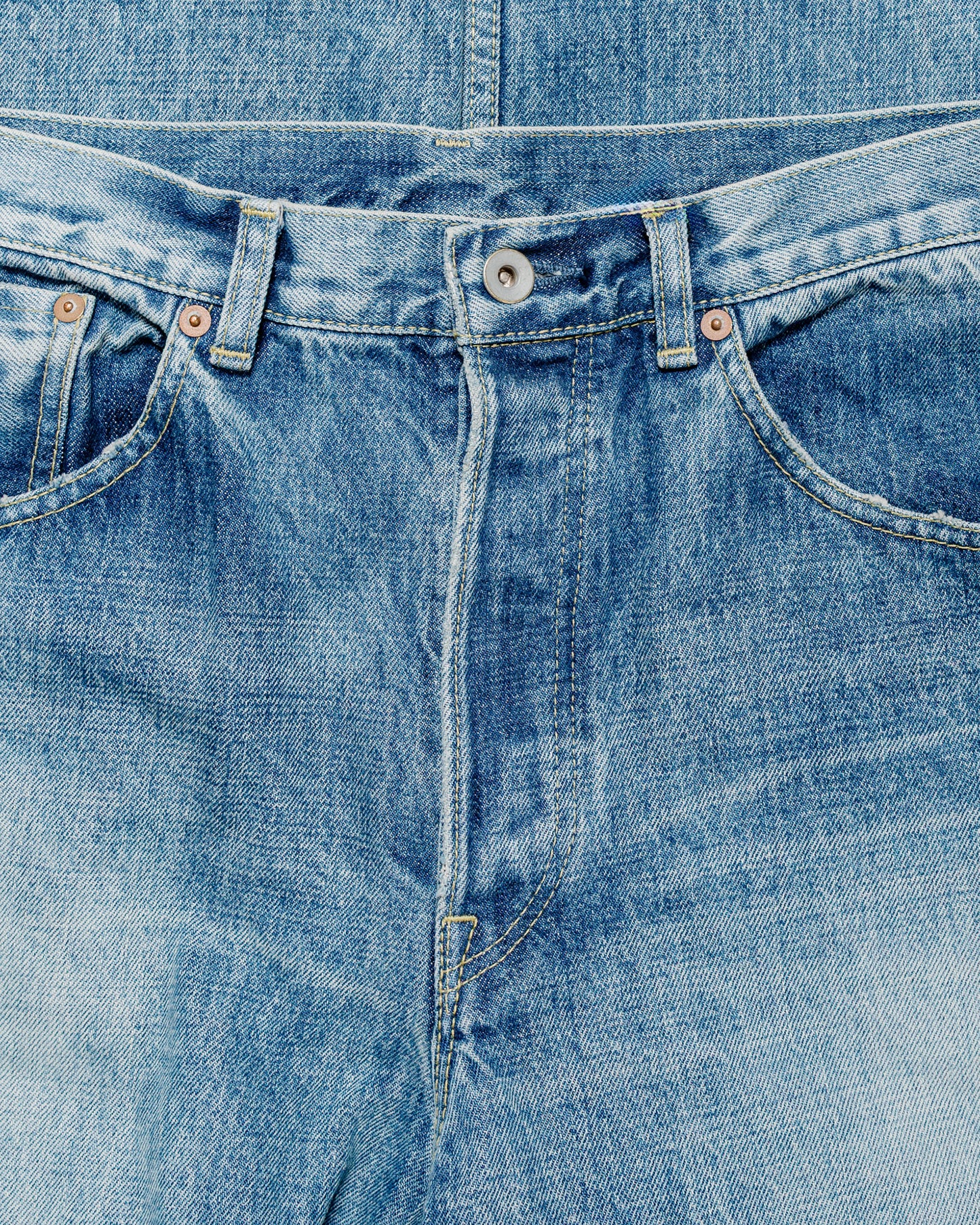lost & found MARKAWARE marka Wide Leg Jeans Organic Cotton 13.5oz Selvedge Denim Used Washed