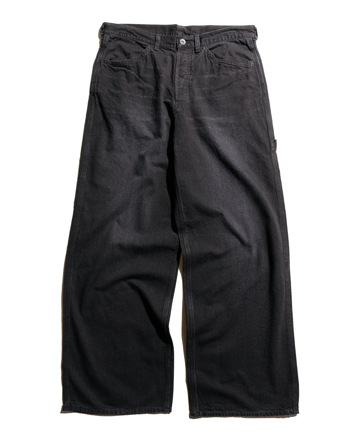 lost & found MARKAWARE marka Wide Painter Pants Organic Cotton 10oz Denim Black