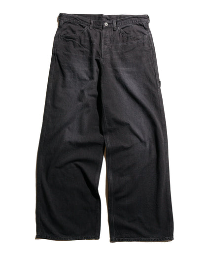 lost & found MARKAWARE marka Wide Painter Pants Organic Cotton 10oz Denim Black