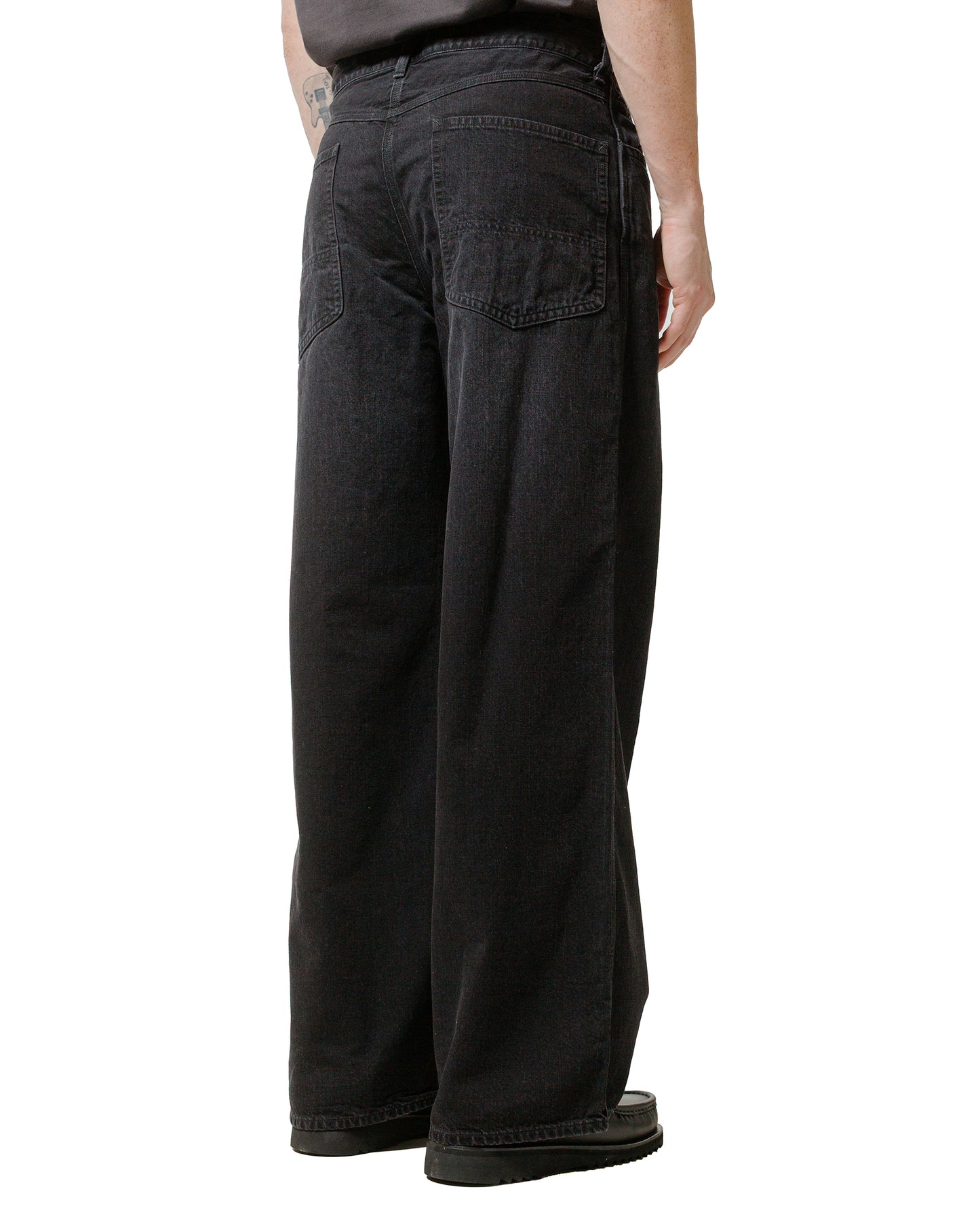 lost & found MARKAWARE marka Wide Painter Pants Organic Cotton 10oz Denim Black