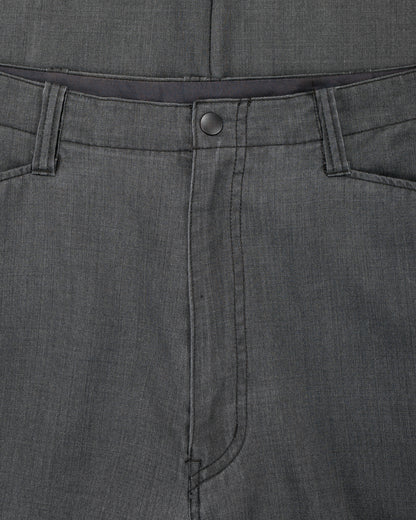 lost & found MARKAWARE marka Work Pants Wool Gabardine Pigment Print Charcoal Gray