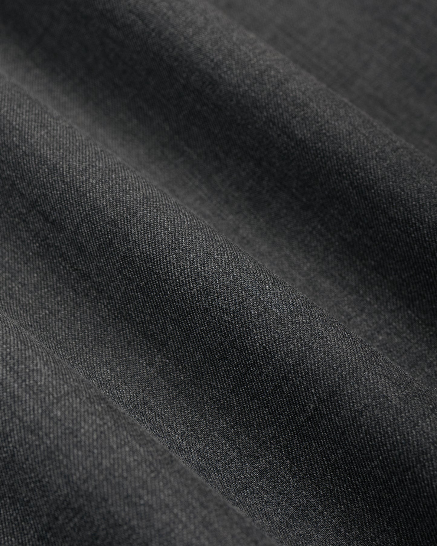 lost & found MARKAWARE marka Work Pants Wool Gabardine Pigment Print Charcoal Gray