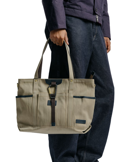master-piece Link 2WAY Tote Bag Beige