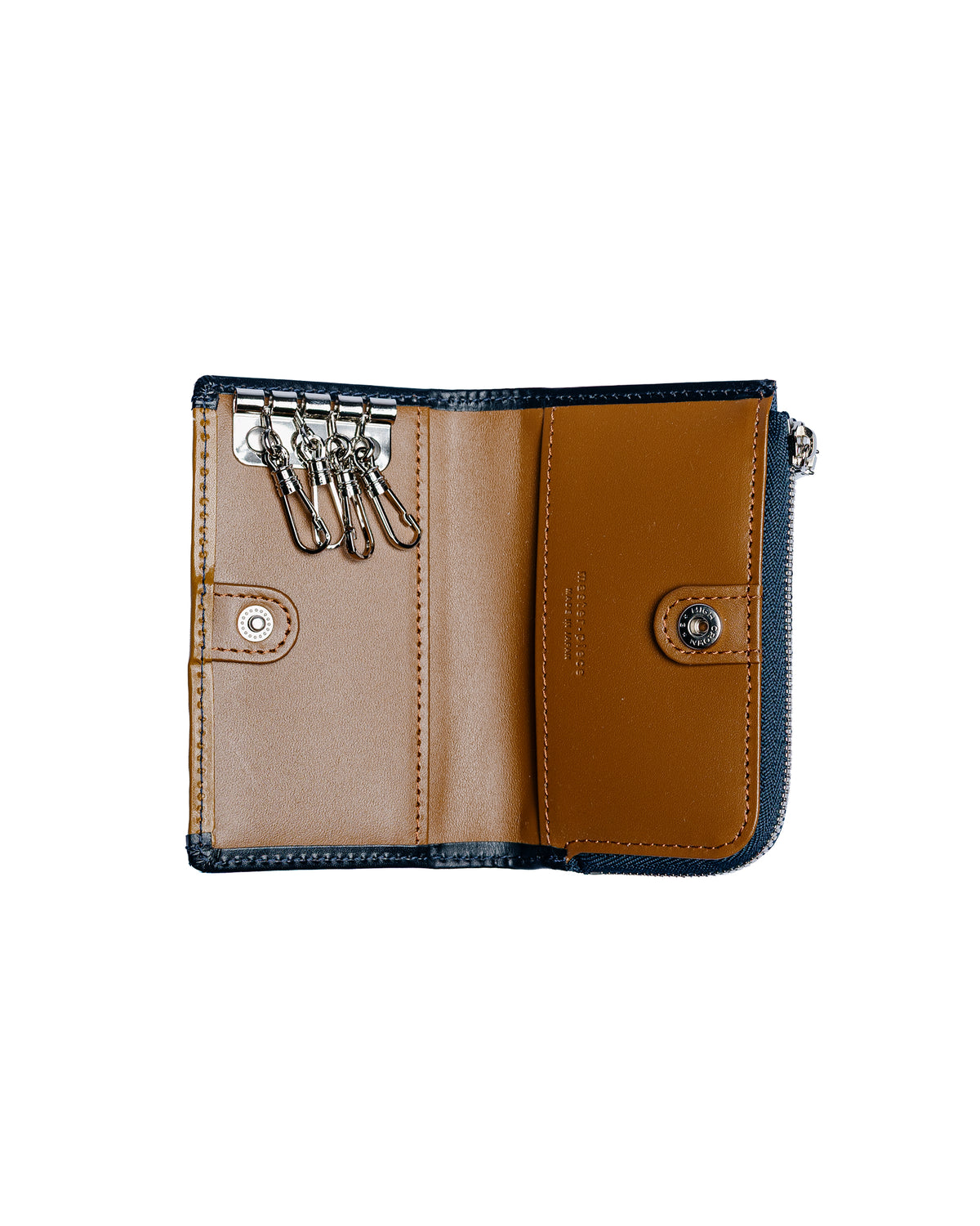 master-piece Notch Key Case Navy
