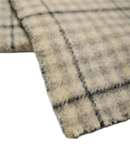 mfpen Facade Scarf Double Faced Grey Check