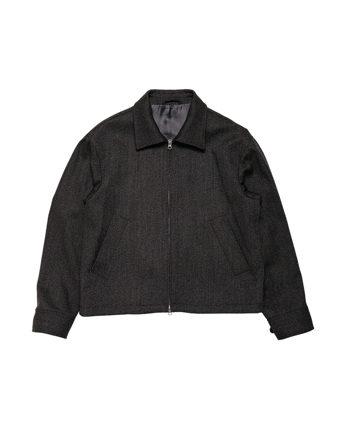 mfpen Mail Jacket Brown Melange Stripe