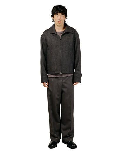 mfpen Mail Jacket Brown Melange Stripe