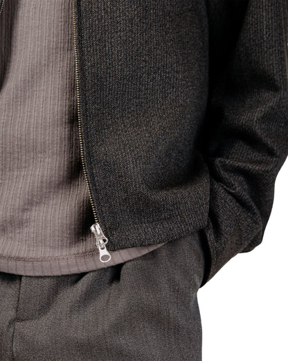 mfpen Mail Jacket Brown Melange Stripe