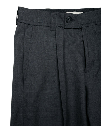 mfpen Patch Trousers Dark Grey Dry Wool