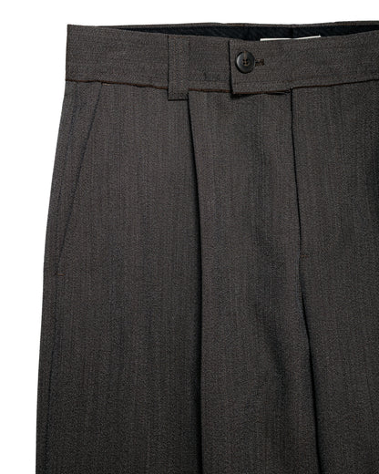 mfpen Patch Trousers Taupe Wool Twill