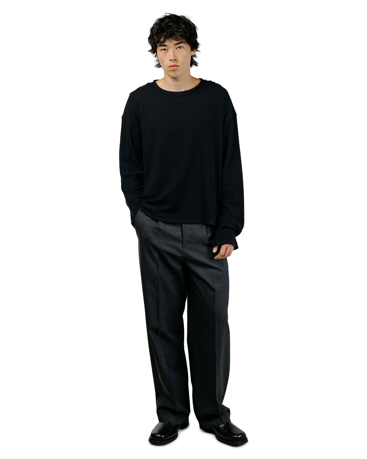 mfpen Reverse Rib Sweater Black