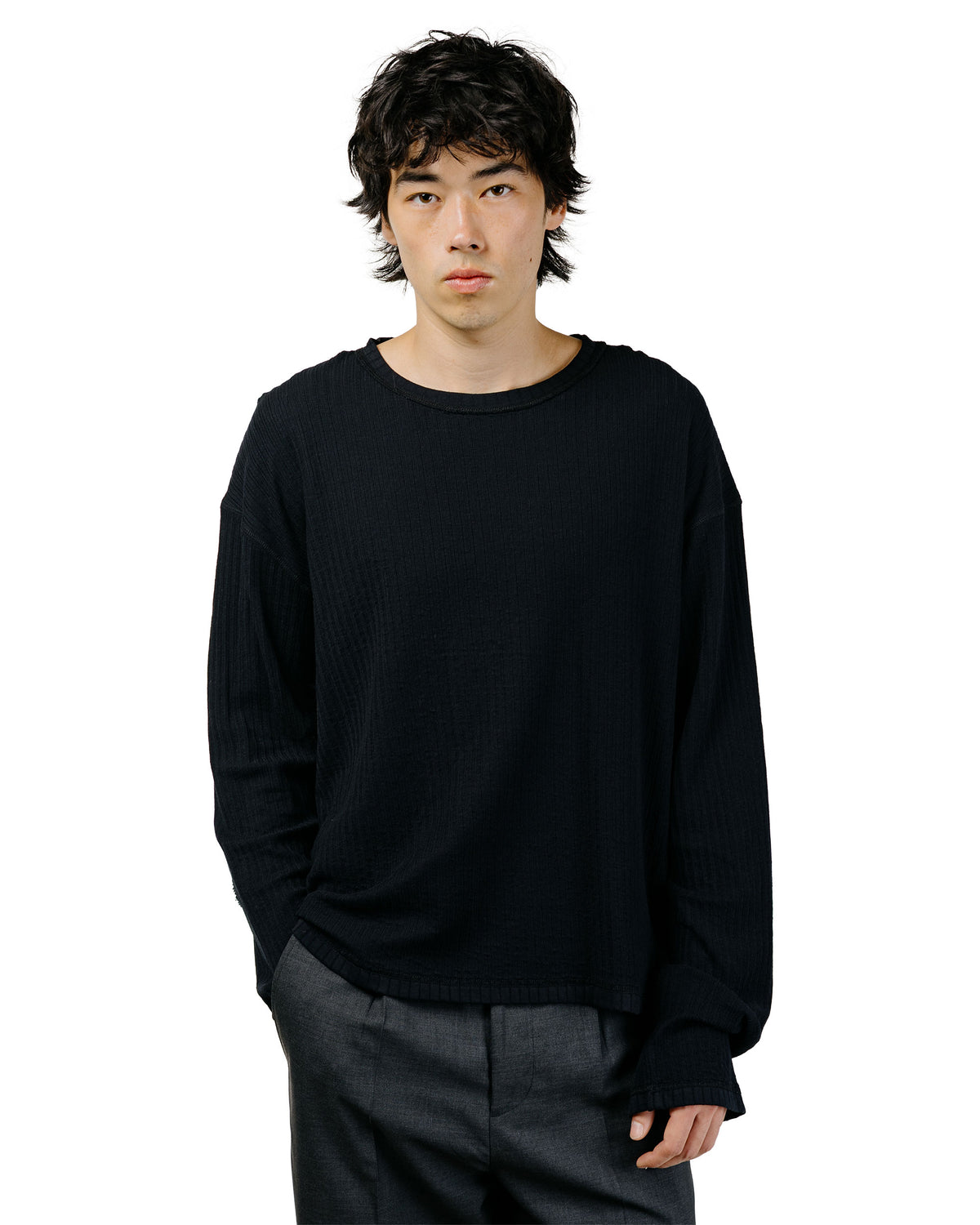 mfpen Reverse Rib Sweater Black