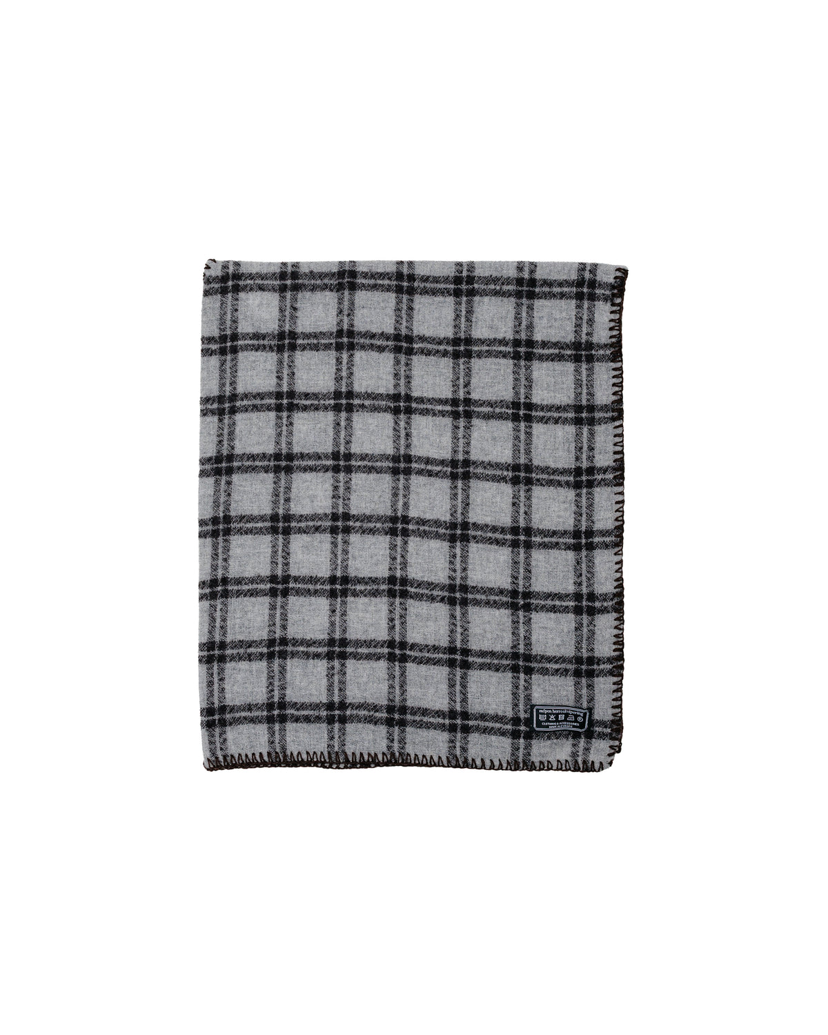 mfpen Triangle Scarf Ash Brown Check